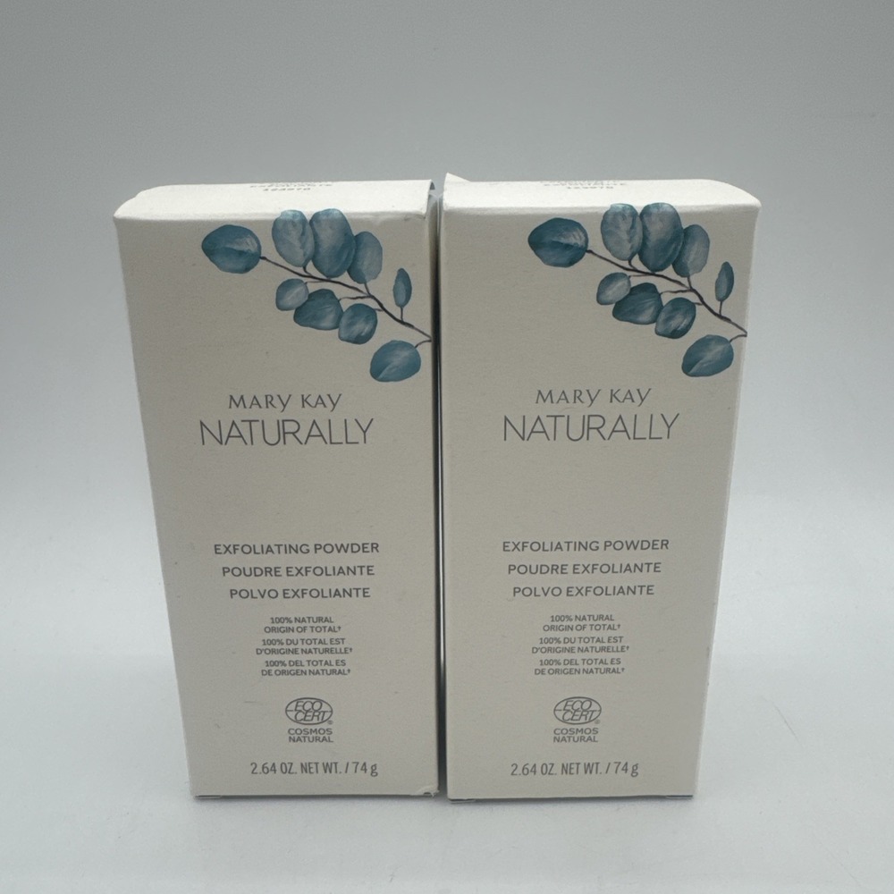2x‎ Mary Kay Naturally Exfoliating Powder 2.64 Oz New Sealed W/ Box 100% Natural